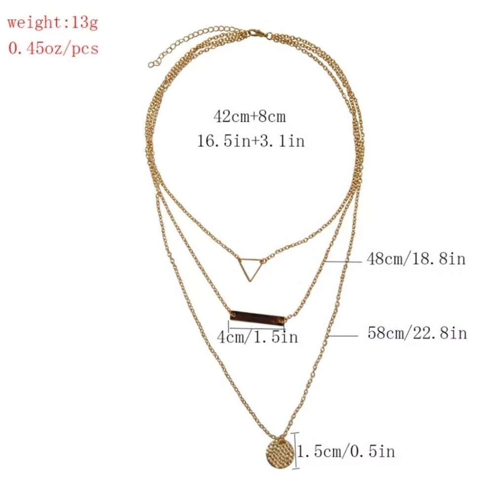 Goldtone Layered Necklace - Picture 3 of 6